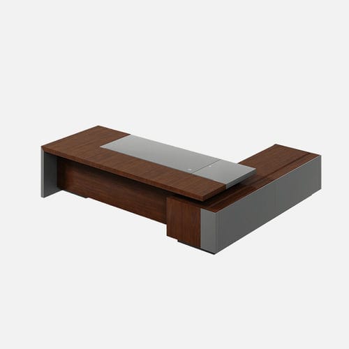 Chefschreibtisch - Larry - Zhejiang Sunon Furniture Manufacture Co., Ltd. - bodenstehend / modern / Nussbaum