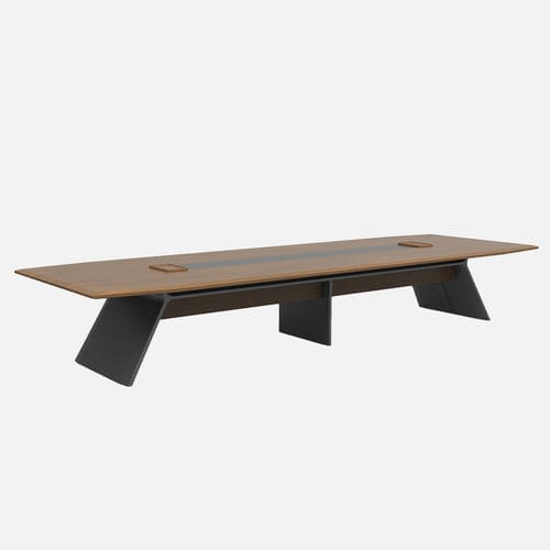 Moderner Besprechungstisch - Aulenti  - Zhejiang Sunon Furniture Manufacture Co., Ltd. - Holzfurnier / Nussbaum / Gestell aus Holz