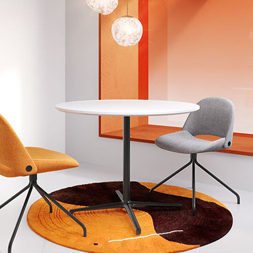 Moderner Bistrotisch - TEA - Zhejiang Sunon Furniture Manufacture Co., Ltd. - Wenge / Gestell aus Metall / rund