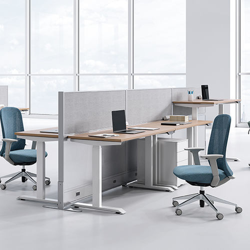 Schreibtisch für Open Space - Surflex - Zhejiang Sunon Furniture Manufacture Co., Ltd. - bodenstehend / modern / Eiche