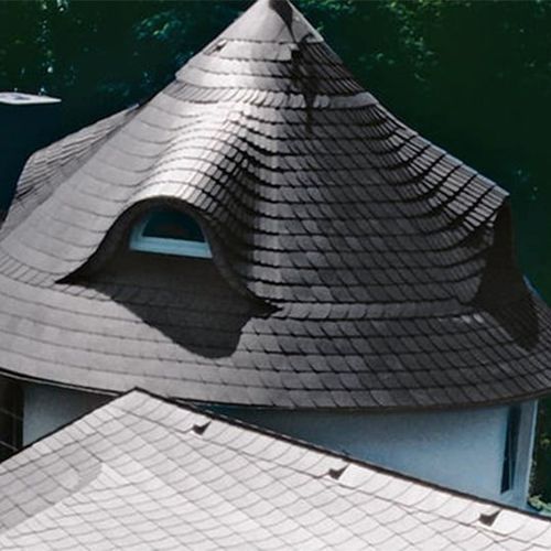 Flachdach - GERMAN PATTERN - Cedral - Faserzement / Schieferoptik / flammenhemmend
