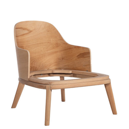 Moderner Sessel - P-264 - Papelci - Leder / Sperrholz / mit 4 Beinen