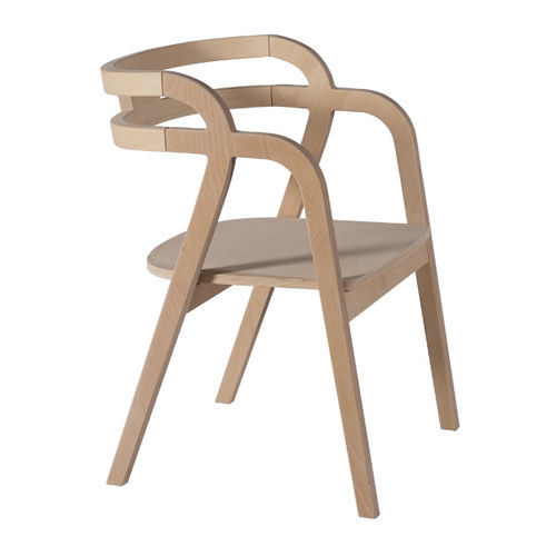 Moderner Stuhl - P-331 - Papelci - Sperrholz / Gestell aus Holz / mit 4 Beinen