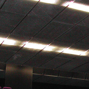Aluminium-Zwischendecke - Gei - Edelstahl / Lamellen / für Büro