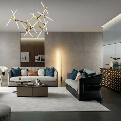 Modernes Sofa -  L12 - Zhongshan Four Seas Furniture MFG. Ltd. - Stoff / Leder / mit Armlehnen