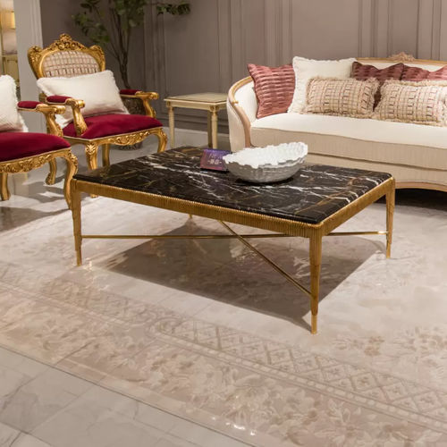 Stil-Couchtisch - Fontainebleau 388 - Zhongshan Four Seas Furniture MFG. Ltd. - Marmor / Gestell aus MDF / rechteckig