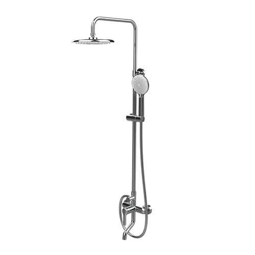 Edelstahl-Duschsäule - HWB5005-P01CP - Huida Sanitary Ware Co., Ltd. - Chromoberfläche / wandmontiert / modern