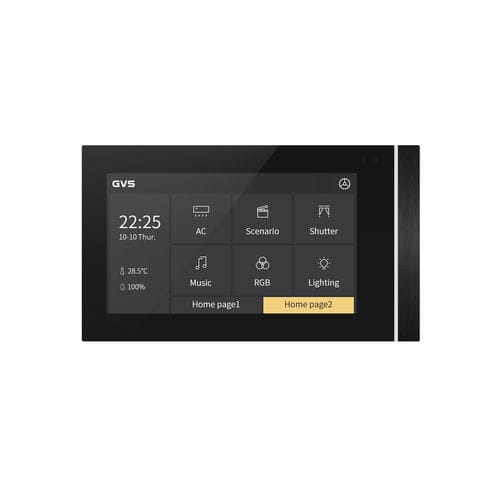 Bedientastatur für Hausautomationssystem - SMART TOUCH V50 HORIZONTAL - Guangzhou Video-Star Intelligent Corp., Ltd - für Innenbeleuchtung / wandmontiert / mit Touchscreen