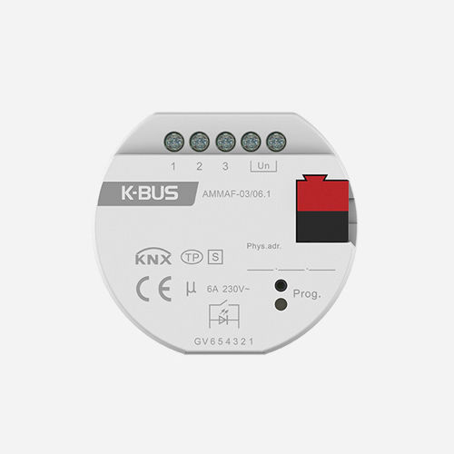 Schaltaktor für Hausautomationssystem - AMMAF-03/06.1 - Guangzhou Video-Star Intelligent Corp., Ltd - KNX / DIN-Schiene / für Privatgebrauch
