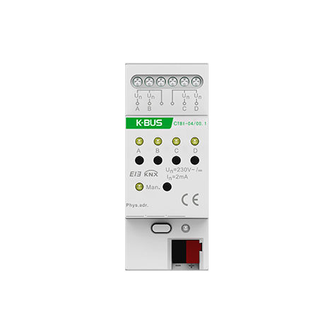 Binäreingang-Schnittstellenmodul - CTBI-04/00.1 - Guangzhou Video-Star Intelligent Corp., Ltd - DIN-Schiene / KNX