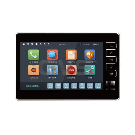 Schwarzer Videosprechanlage - H-IS11-S - Guangzhou Video-Star Intelligent Corp., Ltd - Wohnbereich / wandmontiert / für den Innenraum