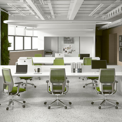 Moderner Bürostuhl - Hi Chair - Foshan Orcco Furniture Co., Ltd. - für den Innenraum / Netz / Gestell aus poliertem Aluminium