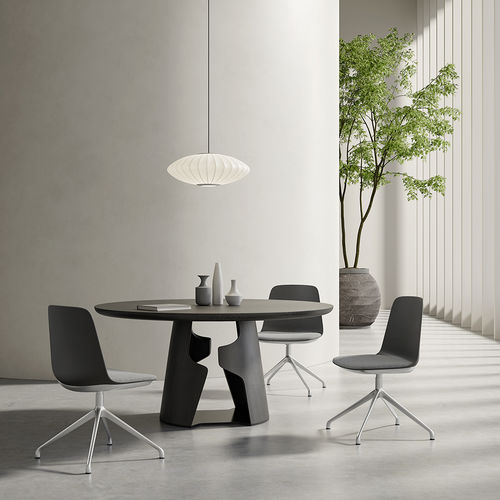 Besucherstuhl / originelles Design - Lola 04-A0 - Foshan Orcco Furniture Co., Ltd. - für den Innenraum / Polypropylen / Leder