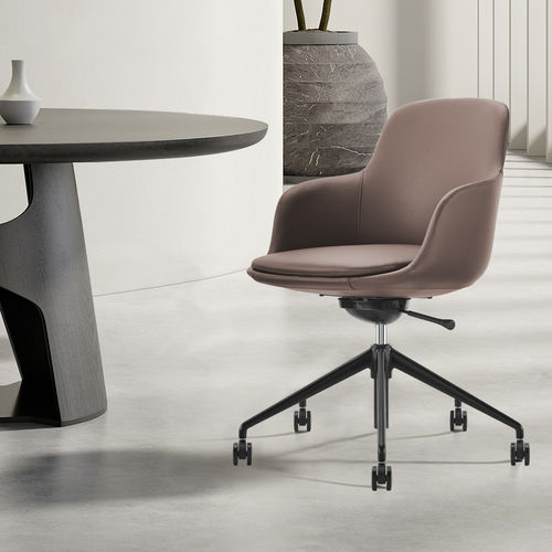 Moderner Konferenzstuhl - Lola 46C-07 - Foshan Orcco Furniture Co., Ltd. - für den Innenraum / Leder / Stoff