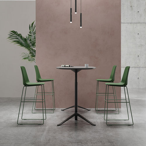Moderner Barstuhl - Lola 1.0 - Foshan Orcco Furniture Co., Ltd. - für den Innenraum / Kunststoff / Gestell aus Stahl
