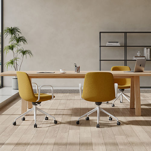 Design-Bürostuhl - Lola 54C-07  - Foshan Orcco Furniture Co., Ltd. - für den Innenraum / Stoff / poliertes Aluminium