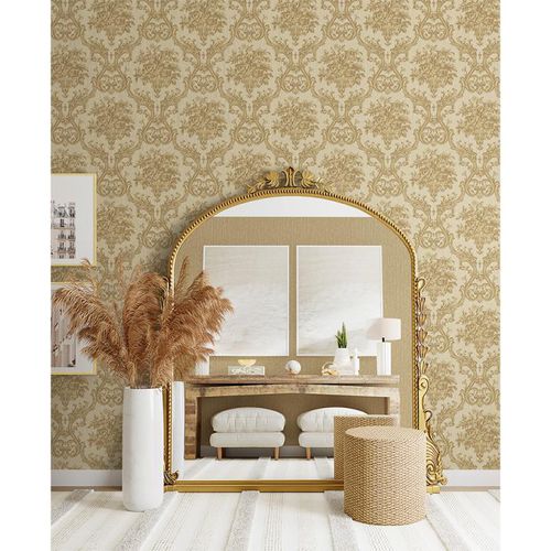 Stil-Tapete - 1310 SERIES - ADAWALL - Motiv / Stoffoptik / grau