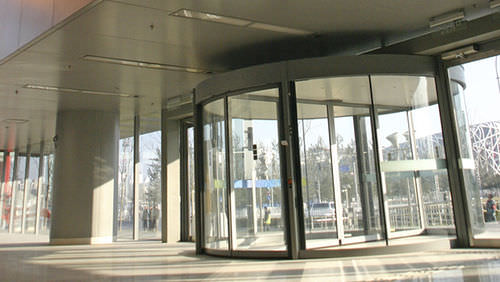 Eingangstür - DUOTOUR - Boon Edam - Glas / Dreh / Glas