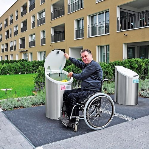 Unterflurmüllsammelbehälter Abfallbehälter - Swingomat - Villiger Entsorgungssysteme AG - Einbau / Stahl / mit Schwingdeckel