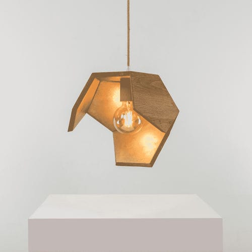 Upgecycelte Lampe - BOIS NATUREL OR DOD 06 - DOD - Hänge / Baumwolle / Holz