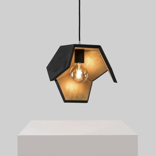 Upgecycelte Lampe - BOIS BRULE OR DOD 04 - DOD - Hänge / Baumwolle / Holz