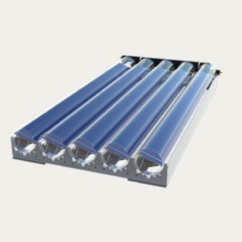 Thermischer Sonnenkollektor / Parabolrinnen - VIRTUHOT HD - Naked Energy - zum Erhitzen von Wasser / für Heizungen / aus entspiegeltem Glas