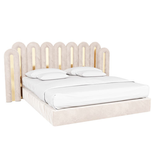 Doppelbett - DEMIZ - Hommés Studio - modern / Polster / Kopfteil