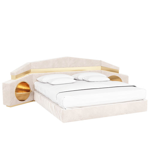 Doppelbett - ISIS - Hommés Studio - modern / Polster / Kopfteil