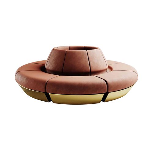 Rundes Sofa - GYVATÉ - Hommés Studio - modern / Leder / individuell gestaltbar