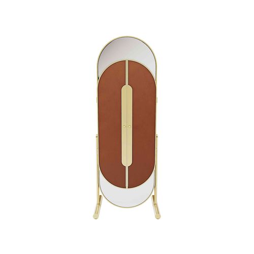 Standspiegel - NARCISSUS  - Hommés Studio - modern / oval / poliertes Messing