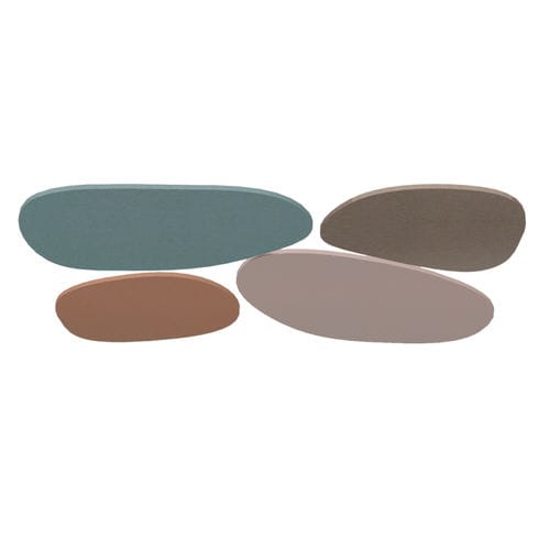 Akustikplatte für Decke - STONE - Impact Acoustic - PET / Holzoptik / grau