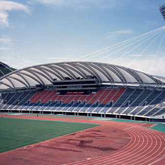 Membran-Architektur / Stoff - FGT-800(TRACK AND FIELD SPORTS PLACE AT KUMAMOTO) - Chukoh Chemical Industries,Ltd. - Glasfaser / Fluorpolymer / PTFE