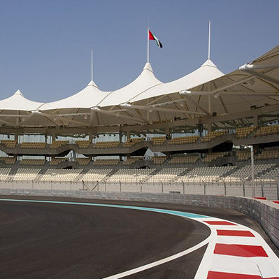 Membran-Architektur / Stoff - FGT-800(YAS ISLAND MARINA CIRCUIT) - Chukoh Chemical Industries,Ltd. - Fluorpolymer / PTFE / aus PTFE-beschichtetem Glasfasergewebe