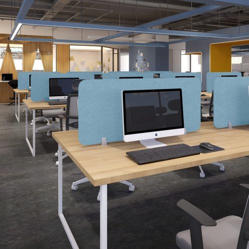 Selbsttragende Akustikplatte - HUSHGAZE - The Acoustics Company SAS - PET / rechteckig / Stoffoptik