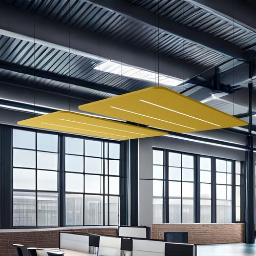 Akustikplatte für Decke - LUME - The Acoustics Company SAS - PET / Polyesterfaser / rechteckig
