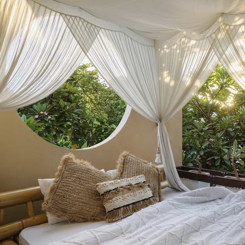 Kopfkissenbezug aus Jute - RAFFIA BURLAP NATURAL  - My Bali Living