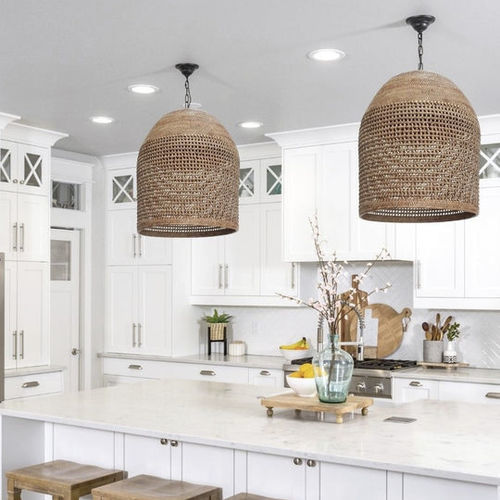 Hängelampe - GREEN OAKS - My Bali Living - Holz / Rattan / modern