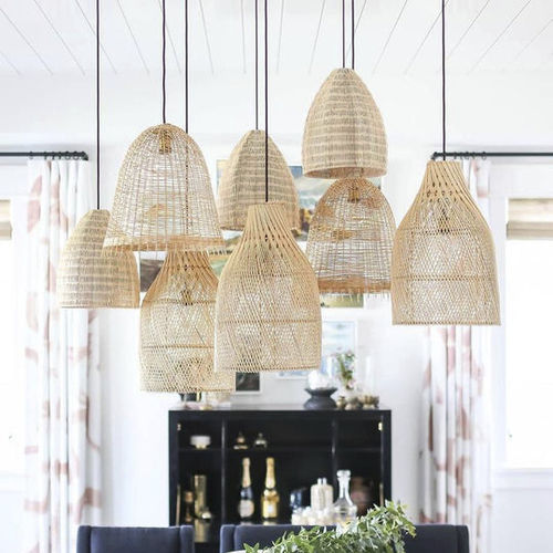 Hängelampe - STAGGERED SOUTHAMPTON - My Bali Living - Rattan / skandinavisches Design / mit Kabel