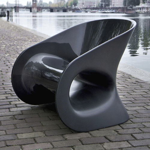 Stuhl / originelles Design - WARP - ALVARAE Design Studio - für den Innenraum / Kohlefaser / Gestell aus Carbon