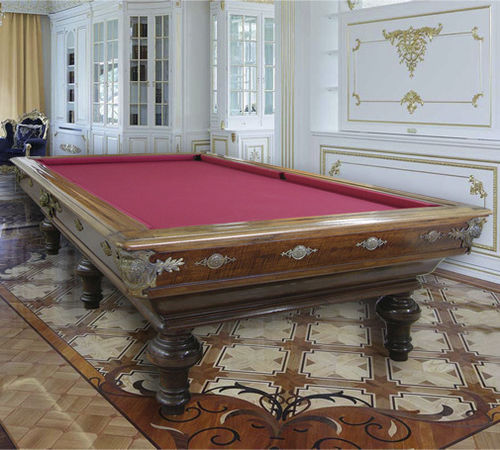 Stil-Billardtisch - Montecarlo - cirillobiliardi snc - für Privatgebrauch / Nussbaum / Massivholz