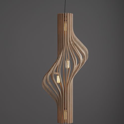 Hängelampe - Aurora - MyWoodream - Holz / modern / mit Kabel