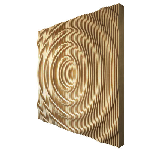 Sperrholz-Dekorplatte - Cercle - MyWoodream - wandmontiert / 3D / Relief