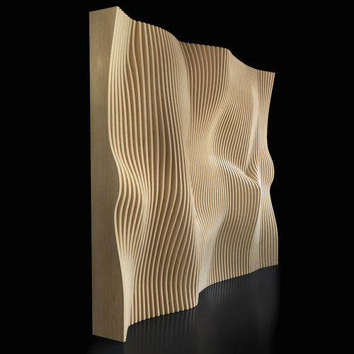 Sperrholz-Dekorplatte - Lettre - MyWoodream - wandmontiert / 3D / Relief