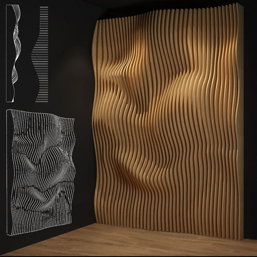 Sperrholz-Dekorplatte - Boule - MyWoodream - wandmontiert / 3D / Relief