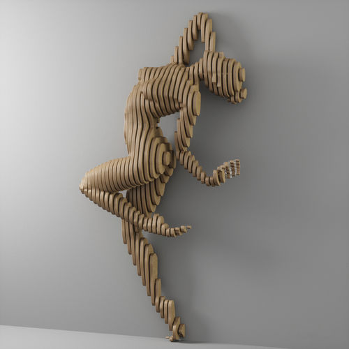 Birke-Skulptur - Anna - MyWoodream - Sperrholz / für Gewerbegebrauch / gegenständliche Malerei