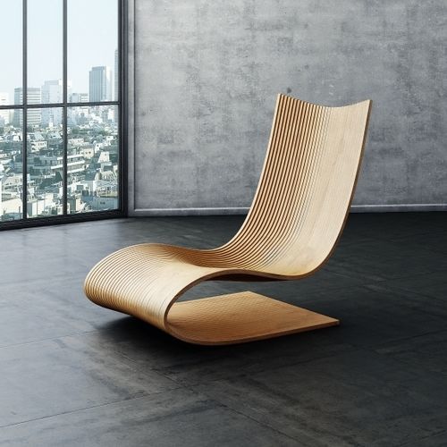 Moderner Sessel - Inessa - MyWoodream - Holz / Holz / Hochlehner