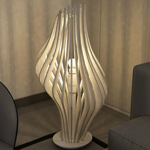 Bodenlampe - Sindy - MyWoodream - Holz / modern / mit Kabel
