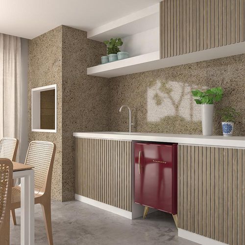 Granit-Natursteinplatte - GIALLO ORNAMENTAL - Eurobandas S.A. - für Fußboden / zur Außenraumgestaltung / für Innenausbau