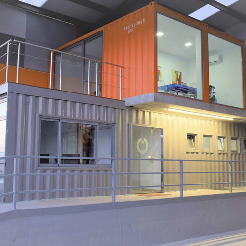 Containeranlage für Baustellen - BULLBOX - für industrielle Nutzung / für Umkleideräume / galvanisiertem Stahl