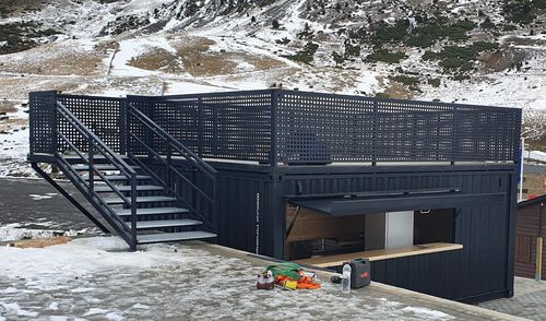 Containeranlage für öffentliche Einrichtungen - BULLBOX - für Restaurants / für Einzelhandel / für Events